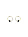 Onyx Beaded Hoops | 14kt Gold Filled Earrings | Light Years Jewelry