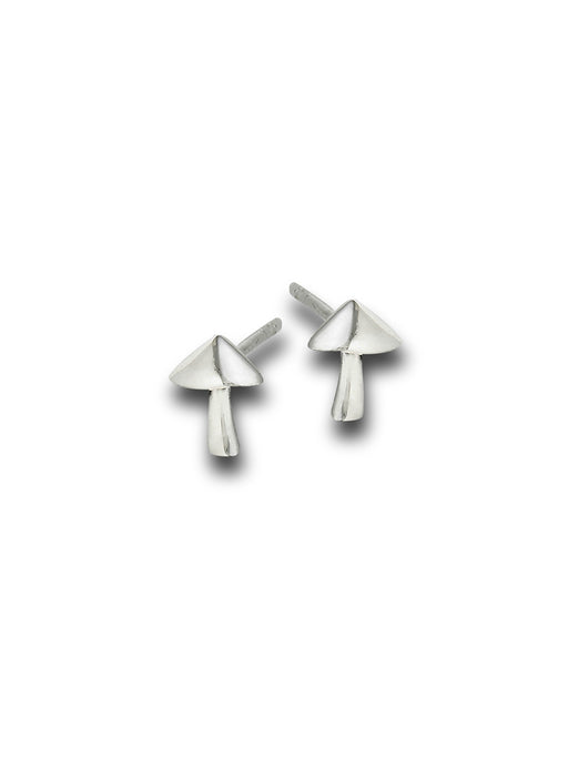Silver Mushroom Studs | Sterling Silver Posts Earrings | Light Years 