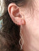 Wavy Ear Threaders | Sterling Silver Earrings | Light Years Jewelry