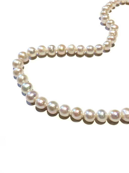 Classic Pearl Necklace | Silver Strand Freshwater | Light Years Jewelry