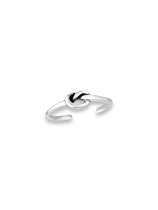 Love Knot Toe Ring | Sterling Silver Adjustable | Light Years Jewelry