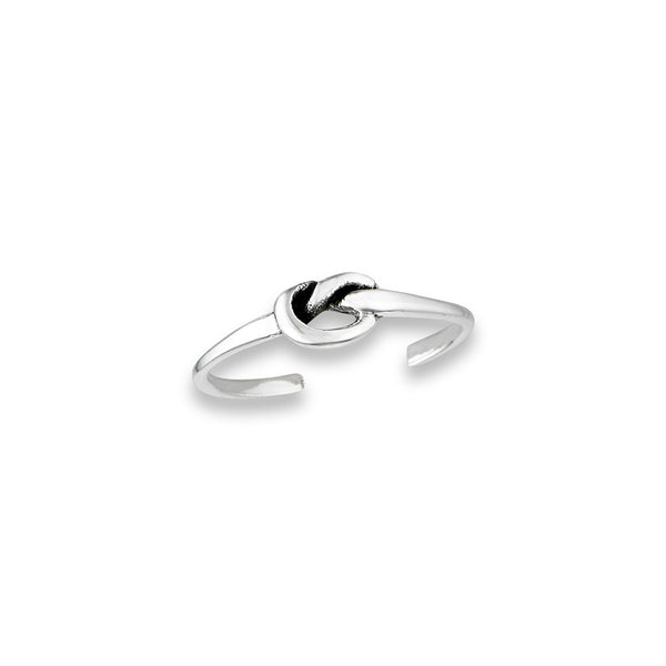 Love Knot Toe Ring | Sterling Silver Adjustable | Light Years Jewelry