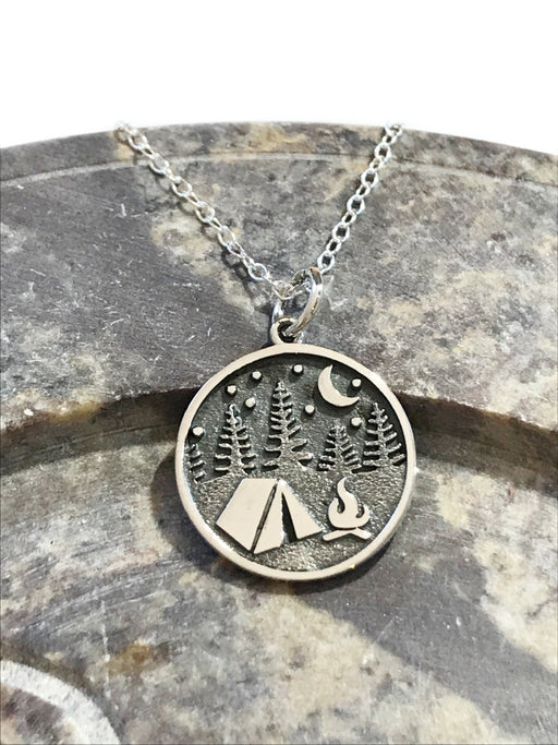 Camping Under the Stars Necklace | Sterling Silver Chain | Light Years