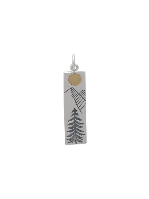 Mountain Forest Necklace | Sterling Silver Chain Pendant | Light Years