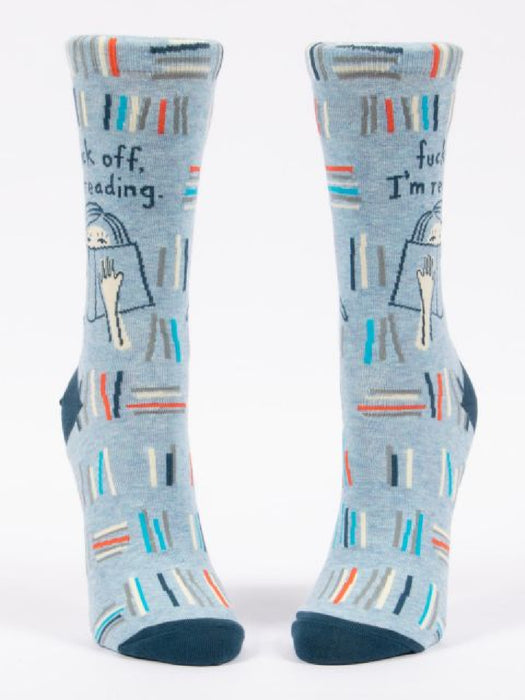F Off, I'm Reading Women's Crew Socks | Gifts & accessories | Light Years