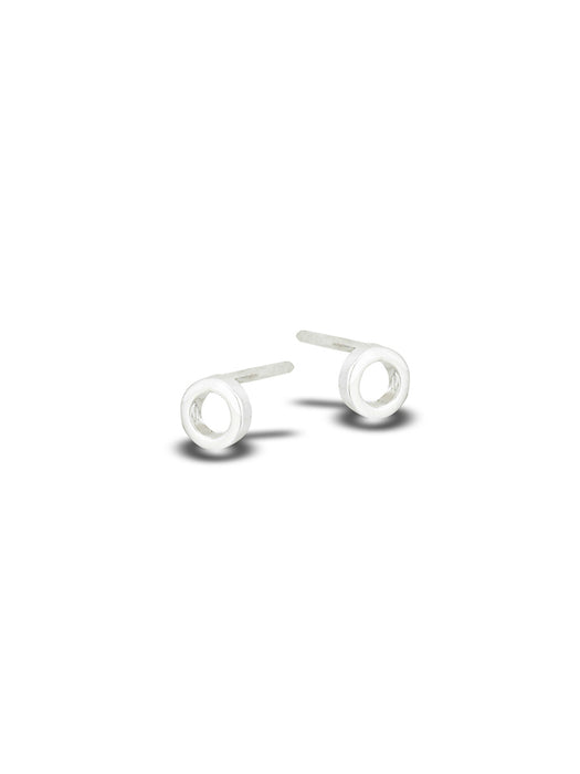 Simple Circle Ring Posts | Sterling Silver Studs Earrings | Light Years