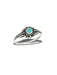 Ornate Turquoise Ring | Sterling Silver Band Size 6 7 8 9 | Light Years