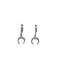 Crescent Moon Huggie Hoops | Sterling Silver Earrings | Light Years