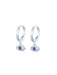 CZ Evil Eye Huggie Hoops | Silver Gold Vermeil Earrings | Light Years