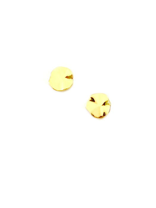 Wavy Circle Posts | Gold Vermeil Studs Earrings | Light Years Jewelry