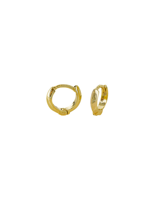 Ridged Huggie Hoops | Silver Gold Plated Earrings | Light Years Jewelry