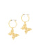 Butterfly Dangle Hoops | Gold Plated Earrings | Light Years Jewelry