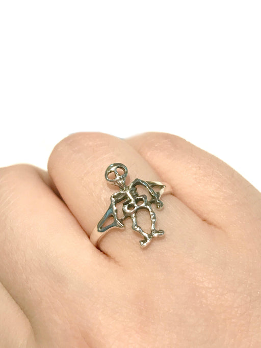 Skeleton Bones Ring | Sterling Silver Size 6 7 8 9 | Light Years Jewelry