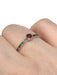 Natural Ruby Dot Band | Sterling Silver Band Size 6 7 8 | Light Years
