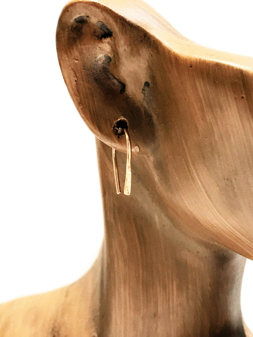Hammered Ear Threads | Sterling Silver Rose Gold Filled | Light Years