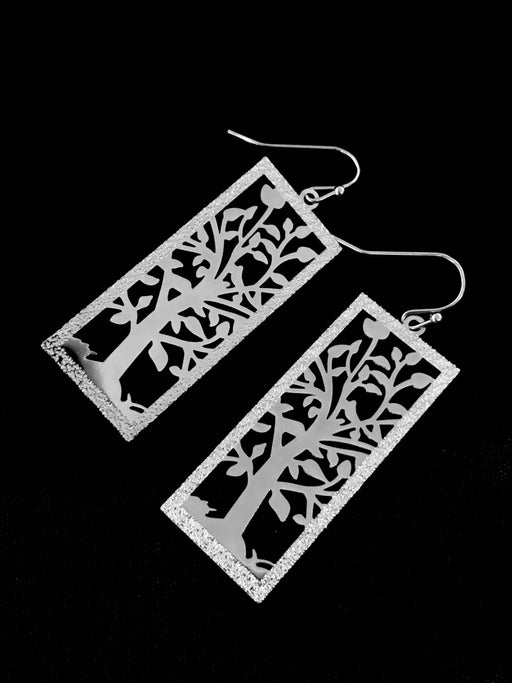Flowering Tree Dangles | Silver Fashion Earrings | Light Years Jewelry