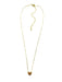 Flat Gold Heart Necklace | Gold Plated Chain Charm 16" 18" | Light Years