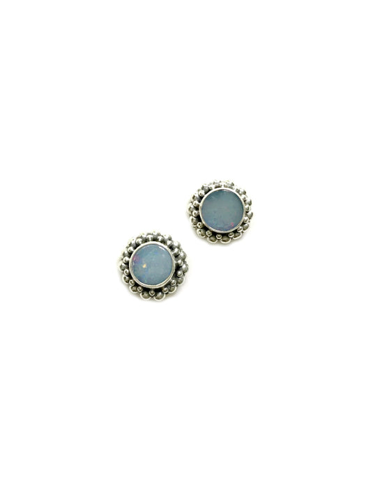 Beaded Opal Posts | Sterling Silver Studs Earrings Bali | Light Years