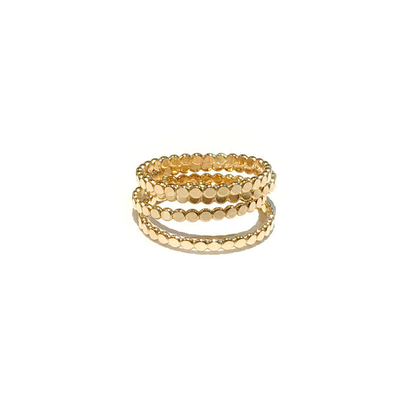 14k Gold Filled Dot Band | Rings Size 5 6 7 8 9 10 | Light Years Jewelry