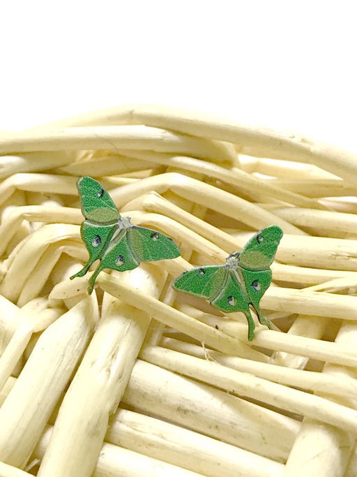 Luna Moth Posts by Sienna Sky | Sterling Silver Studs | Light Years