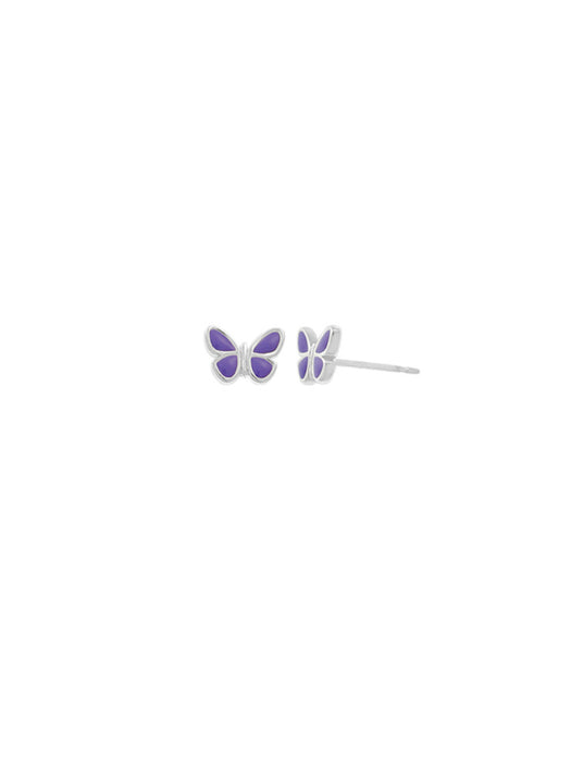 Purple Butterfly Posts | Sterling Silver Studs Earrings | Light Years