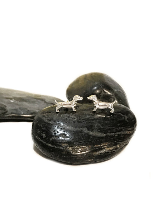 Dachshund Posts by boma | Sterling Silver Stud Earrings | Light Years Jewelry