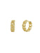 CZ Chain Link Huggie Hoops | Gold Plated Earrings | Light Years Jewelry