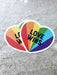 Love Wins Stickers | Rainbow Pride Heart | Light Years Jewelry