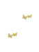 Double CZ Butterfly Posts | Gold Plated Studs Earrings | Light Years