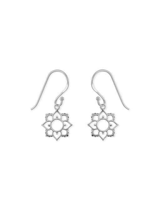 Cutout Flower Dangles by boma | Sterling Silver Earrings | Light Years Jewelry