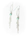 Chalk Turquoise Tassel Dangles | Sterling Silver Earrings | Light Years