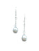 Gray Pearl Drop Earrings | Sterling Silver Dangles | Light Years Jewelry