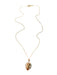Bronze Monstera Leaf Necklace | Gold Vermeil Chain Pendant | Light Years