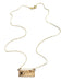 Wishing Dandelion Flower Bar Necklace | Gold Vermeil Chain | Light Years