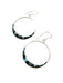Onyx & Opal Inlay Hoop Earrings | Sterling Silver Dangles | Light Years Jewelry