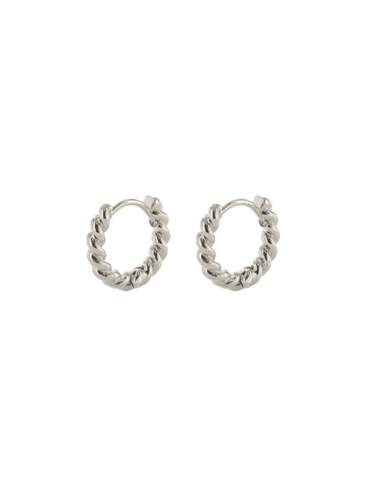 Small Twisted Huggie Hoops | Gold Plated Earrings | Light Years Jewelry