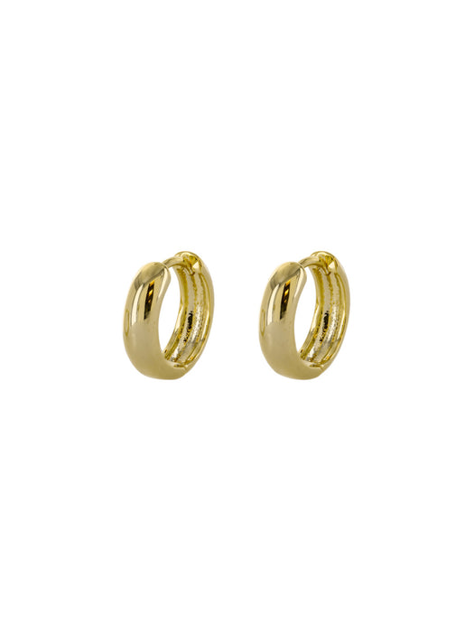 Thick Huggie Hoops | Gold Silver Plated Earrings | Light Years Jewelry