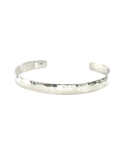 Classic Hammered Cuff Bracelet | Sterling Silver | Light Years Jewelry