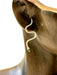 Green Eyed CZ Snake Posts | Gold Vermeil Studs Earrings | Light Years