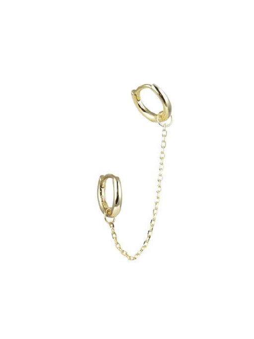 Double Huggie Earrings | Sterling Silver Gold Vermeil | Light Years