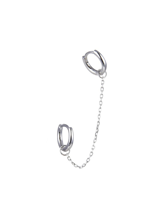 Double Huggie Earrings | Sterling Silver Gold Vermeil | Light Years