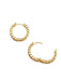 Twisted Huggie Hoops | Gold Plated Earrings | Light Years Jewelry