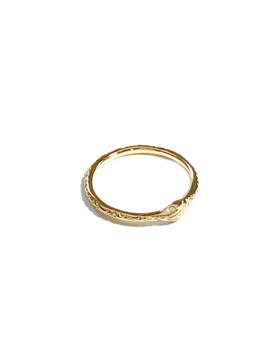 Ouroboros Snake Band Ring | Gold Vermeil Size 6 7 8 | Light Years