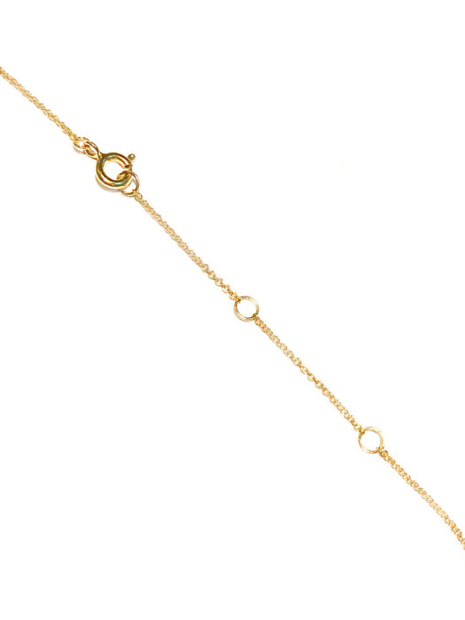 White Opal Teardrop Necklace | 14kt Gold Vermeil Chain | Light Years