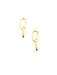 Oval Link Posts | 14k Gold Vermeil Chain Studs Earrings | Light Years