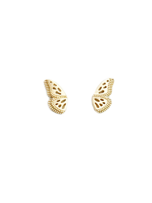 Split Butterfly Wing Posts | Gold Vermeil Studs Earrings | Light Years