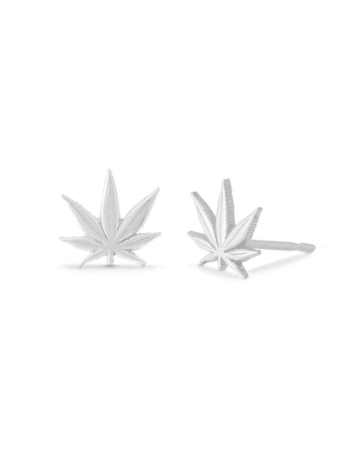 Leafy Leaf Posts | Sterling Silver Studs Earrings | Light Years Jewelry