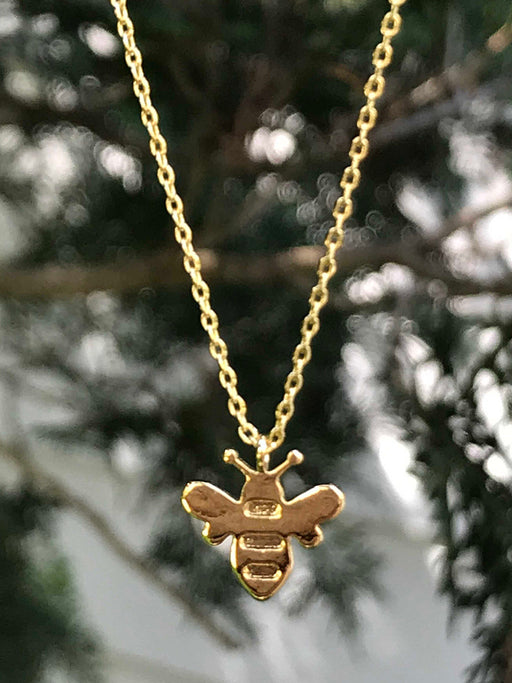Bumblebee Necklace | White Gold Plated Chain Pendant | Light Years