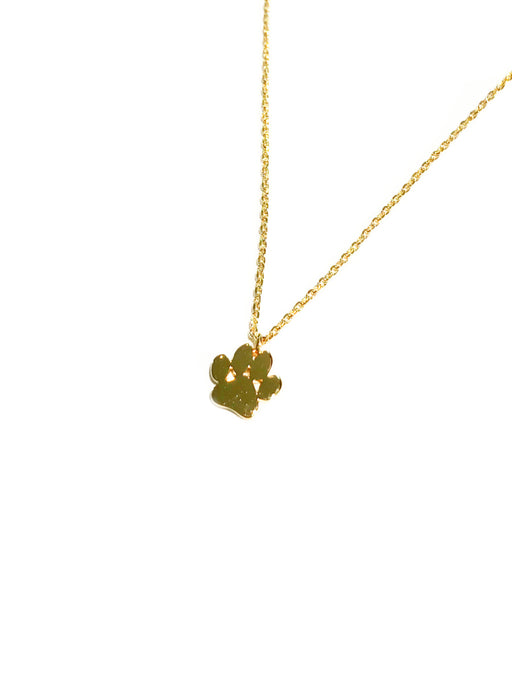 Paw Print Necklace | Gold Plated Fashion Chain Pendant | Light Years