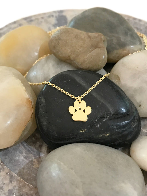 Paw Print Necklace | Gold Plated Fashion Chain Pendant | Light Years